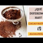 Comparación entre el cacao crudo y el cacao alcalinizado: beneficios