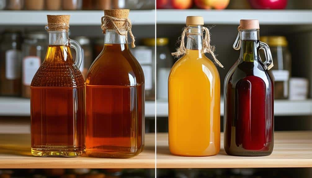 comparing vinegar storage methods