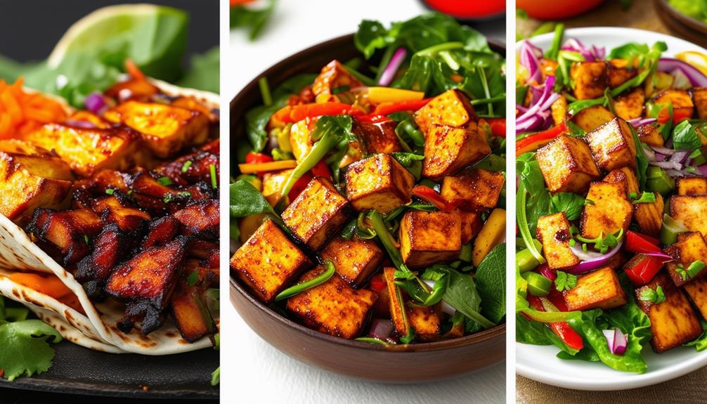 tasty dishes with tofu